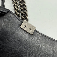 Load image into Gallery viewer, Chanel Medium Black Lambskin Ruthenium Hardware Le Boy Flap Bag