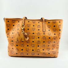 Load image into Gallery viewer, MCM Logo Reversible Leather Tote