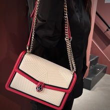 Load image into Gallery viewer, Bvlgari Serpenti Diamond Blast Quilting Chain Snakehead Shoulder Bag