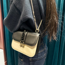 Load image into Gallery viewer, Valentino Leather Rockstud Glam Lock Medium Flap Bag