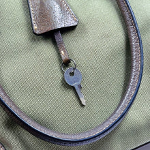 Load image into Gallery viewer, Prada Enameled Metal Triangle Dome Handbag TWS