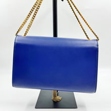 Load image into Gallery viewer, Saint Laurent Blue Calfskin Small Monogram Kate Tassel Bag TWS