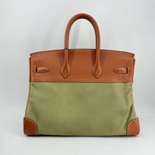 Load image into Gallery viewer, Hermes Brikin 35 Brown Epsom Olivia Canvas Gold Year2016