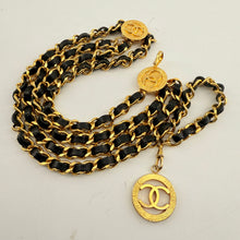 Load image into Gallery viewer, CHANEL Vintage Black Golden Waist Chain