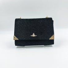 Load image into Gallery viewer, Vivienne Westwood Black Glitter Bag TWS