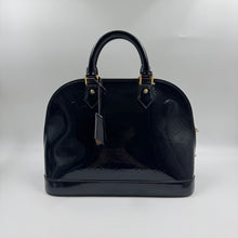 Load image into Gallery viewer, Louis Vuitton Black Monogram Vernis Alma Bag TWS