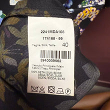 Load image into Gallery viewer, MSGM 100% Silk Printed Cape- Style Dress