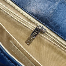 Load image into Gallery viewer, Chanel Quilted In the Business navy blue patent leather Flap bag TWS