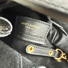 Load image into Gallery viewer, Saint Laurent Snakeskin Studded Anja Bucket Bag