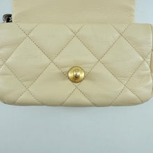 Load image into Gallery viewer, Chanel Light Beige Lambskin Quilted Waist 19 Bag