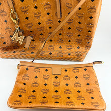 Load image into Gallery viewer, MCM Logo Reversible Leather Tote