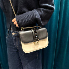 Load image into Gallery viewer, Valentino Leather Rockstud Glam Lock Medium Flap Bag