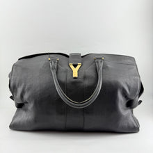 Load image into Gallery viewer, Yves Saint Laurent Black Lambskin Cabas Handbag