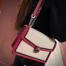 Load image into Gallery viewer, Bvlgari Serpenti Diamond Blast Quilting Chain Snakehead Shoulder Bag