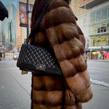 Load image into Gallery viewer, Chanel Medium Black Lambskin Ruthenium Hardware Le Boy Flap Bag