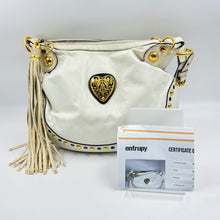 Load image into Gallery viewer, Gucci white leather studded Babouska heart hobo TWS