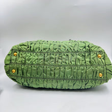 Load image into Gallery viewer, Prada Green Tessuto Nylon Gaufre Tote Bag TWS