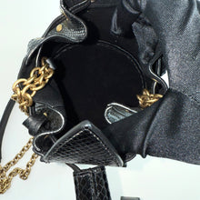 Load image into Gallery viewer, Saint Laurent Snakeskin Studded Anja Bucket Bag