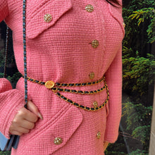 Load image into Gallery viewer, CHANEL Vintage Black Golden Waist Chain