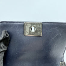 Load image into Gallery viewer, Chanel Navy Blue Velvet Mini Le Boy Bag