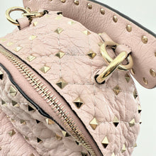 Load image into Gallery viewer, VALENTINO GARAVANI Nappa Quilted Mini Rockstud Spike Backpack Poudre
