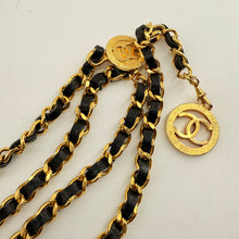 Load image into Gallery viewer, CHANEL Vintage Black Golden Waist Chain