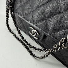 Load image into Gallery viewer, Chanel Black Quilted Caviar Leather French Riviera Flap Bag