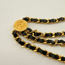 Load image into Gallery viewer, CHANEL Vintage Black Golden Waist Chain