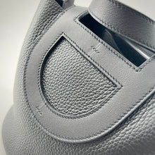 Load image into Gallery viewer, Hermes Black Clemence In-The-Loop 18 TWS