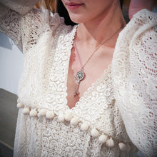 Load image into Gallery viewer, Tiffany & Co. Daisy Key Diamond Pendant Necklace