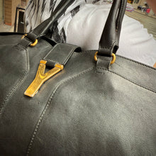 Load image into Gallery viewer, Yves Saint Laurent Black Lambskin Cabas Handbag