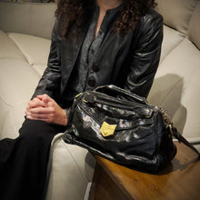 Load image into Gallery viewer, Yves Saint Laurent Black Patent Leather Bag TWS