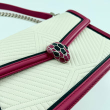 Load image into Gallery viewer, Bvlgari Serpenti Diamond Blast Quilting Chain Snakehead Shoulder Bag