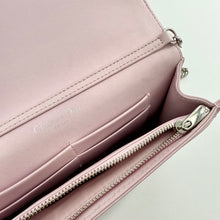 Load image into Gallery viewer, Christian Dior Diorama Patch Embellished Leather Wallet on Chain TWS