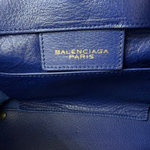 Load image into Gallery viewer, Balenciaga Mini Papier Blue Leather City Bag