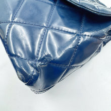 Load image into Gallery viewer, Chanel Quilted In the Business navy blue patent leather Flap bag TWS