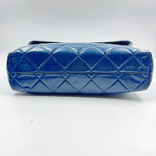Load image into Gallery viewer, Chanel Quilted In the Business navy blue patent leather Flap bag TWS