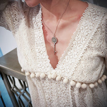 Load image into Gallery viewer, Tiffany & Co. Daisy Key Diamond Pendant Necklace