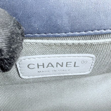 Load image into Gallery viewer, Chanel Navy Blue Velvet Mini Le Boy Bag