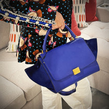 Load image into Gallery viewer, Celine Medium Calfskin & Suede Leather Trapeze bag TWS