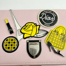 Load image into Gallery viewer, Christian Dior Diorama Patch Embellished Leather Wallet on Chain TWS