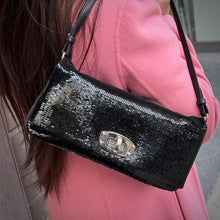 Load image into Gallery viewer, Miu Miu Black Embellished Shoulder Bag