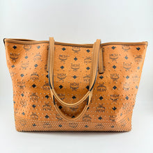 Load image into Gallery viewer, MCM Logo Reversible Leather Tote