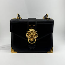 Load image into Gallery viewer, Prada Soft Saffiano Lions Head Cahier Shoulder Bag