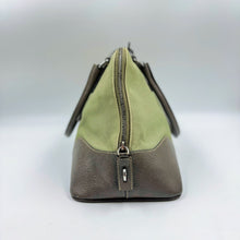 Load image into Gallery viewer, Prada Enameled Metal Triangle Dome Handbag TWS
