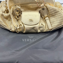 Load image into Gallery viewer, Versace Metallic Gold Chain Link Bag