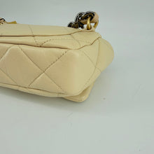 Load image into Gallery viewer, Chanel Light Beige Lambskin Quilted Waist 19 Bag