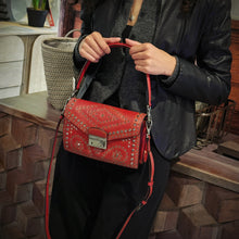 Load image into Gallery viewer, Prada Studded Grommet Sound Lock Crossbody Bag TWS