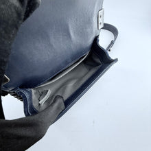 Load image into Gallery viewer, Chanel Navy Blue Velvet Mini Le Boy Bag