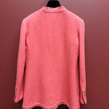 Load image into Gallery viewer, Chanel Pink Tweed Jacket 20 FW
